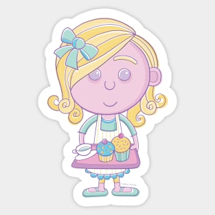 Cute Cook Cartoon Sticker